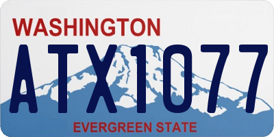 WA license plate ATX1077