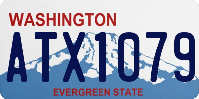 WA license plate ATX1079