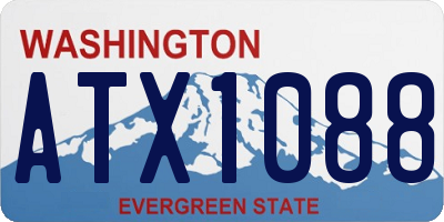 WA license plate ATX1088