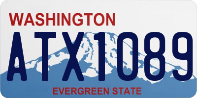 WA license plate ATX1089