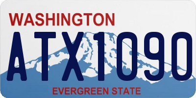 WA license plate ATX1090