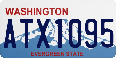 WA license plate ATX1095
