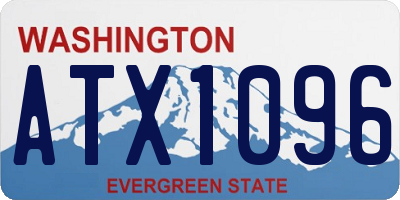 WA license plate ATX1096