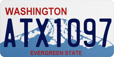 WA license plate ATX1097