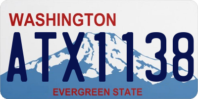 WA license plate ATX1138