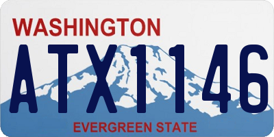 WA license plate ATX1146