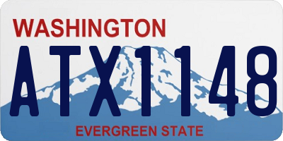 WA license plate ATX1148