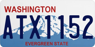 WA license plate ATX1152