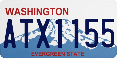 WA license plate ATX1155