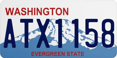 WA license plate ATX1158