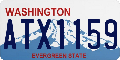 WA license plate ATX1159