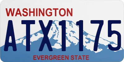 WA license plate ATX1175
