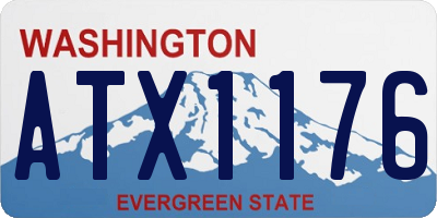WA license plate ATX1176