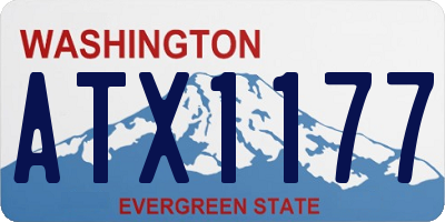 WA license plate ATX1177