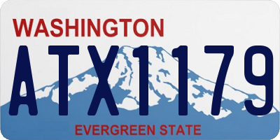 WA license plate ATX1179
