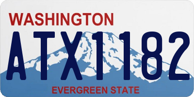 WA license plate ATX1182
