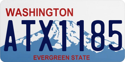 WA license plate ATX1185