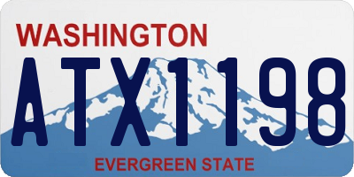 WA license plate ATX1198
