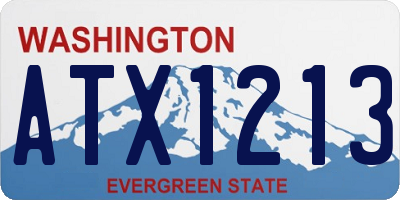 WA license plate ATX1213