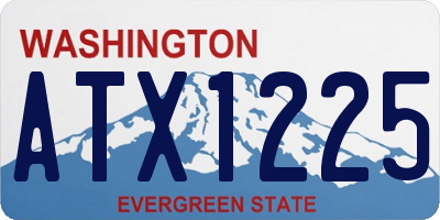 WA license plate ATX1225
