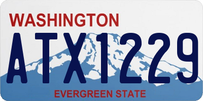 WA license plate ATX1229