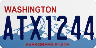 WA license plate ATX1244