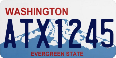 WA license plate ATX1245