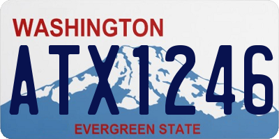 WA license plate ATX1246