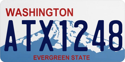 WA license plate ATX1248
