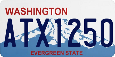 WA license plate ATX1250