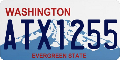 WA license plate ATX1255