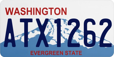 WA license plate ATX1262