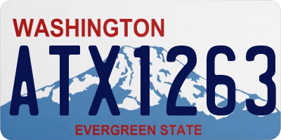 WA license plate ATX1263
