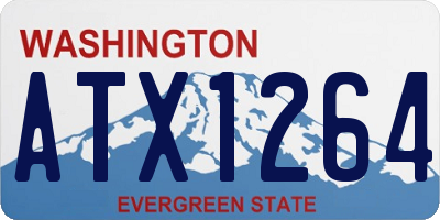 WA license plate ATX1264