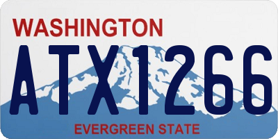 WA license plate ATX1266