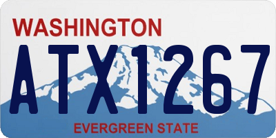 WA license plate ATX1267