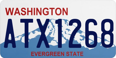 WA license plate ATX1268
