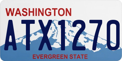 WA license plate ATX1270
