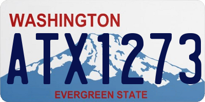 WA license plate ATX1273