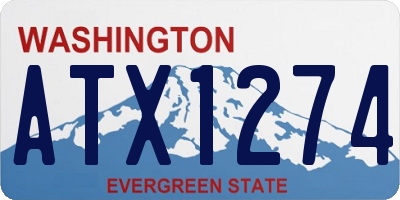 WA license plate ATX1274
