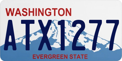 WA license plate ATX1277