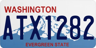 WA license plate ATX1282