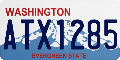 WA license plate ATX1285