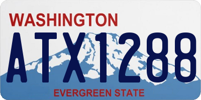 WA license plate ATX1288