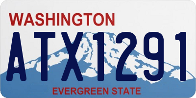 WA license plate ATX1291