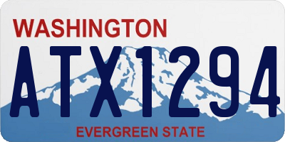 WA license plate ATX1294
