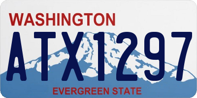 WA license plate ATX1297