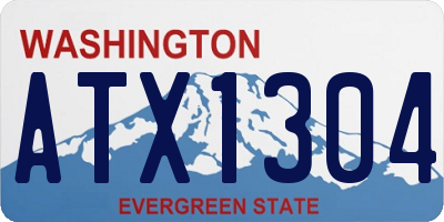 WA license plate ATX1304