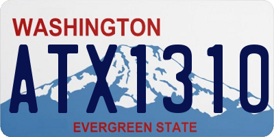 WA license plate ATX1310