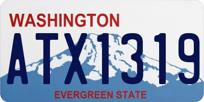 WA license plate ATX1319